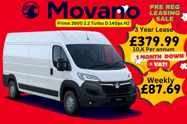 Vauxhall Movano Lease Offers.