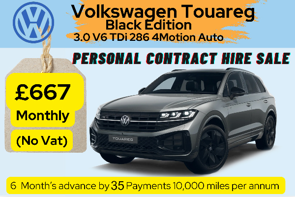 Vat Inclusive VW Touareg Black Edition Offers